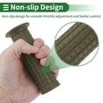 thumbnail image 4 of Unique Bargains 7/8" 22mm 15/16" 24mm Motorcycle Hand Grips Cover Kit Non Slip TPU Handlebar Hand Grips for Motorcycle Scooter Bicycle ATV Green 1 Set, 4 of 7