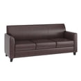 thumbnail image 1 of HERCULES Diplomat Series Brown Leather Sofa, 1 of 9