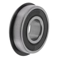 thumbnail image 1 of Rodamientos de bolas de ranura profunda 6202NR2RS de Unique Bargains 15x35x11mm P5 con doble sello de goma lubricado 1 Pc Carro Patinete Patinete Universal Tonos Plateados Negros, 1 of 6