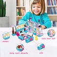 thumbnail image 6 of HI-REEKE House Building Block Set 3in1 Dream Home Building Kit Plastic Toy Gift for Girls Multicolor, 6 of 7