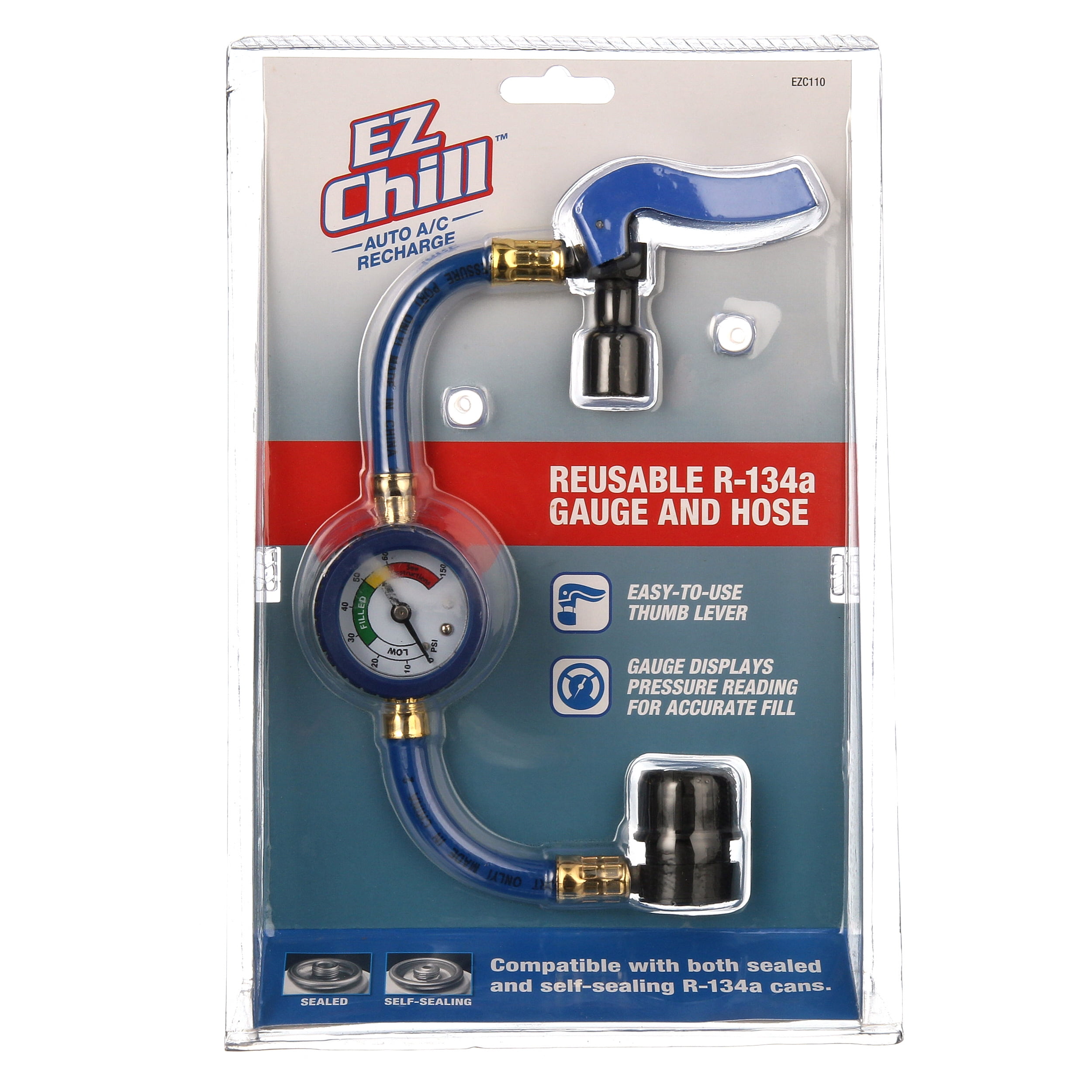 R134a 134a Recharge Hose With Top Tap 401c #3300 for sale online 