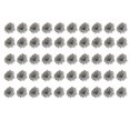 thumbnail image 1 of Kearding 50 Uds cabezas de flores rosas artificiales tela de plástico flores artificiales plateadas decoración del hogar de la boda Decoración Kearding HA5032-00B, 1 of 5