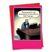 2223 Humorous Valentine's Day Greeting Card 'Song For Young Lovers ' with Envelope by NobleWorks