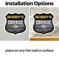 thumbnail image 3 of Bobby's Garage I Can Fix Everything But Stupid (5 Pack) 4 inch X 4 inch Shield Shaped Heavy Duty 3.2 mil Vinyl Decals To last, Gift for Dads and Uncles Classic Americana Crafted in the, 3 of 6