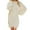 A-Beige, variant on Juebong Sweater Dress for Women Trendy Furry Knit Dresses Long Sleeve Crewneck Oversized Midi Pullover Comfy Plus Size Top
