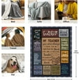 thumbnail image 6 of Teacher Appreciation Gifts Blanket 60"x50" - Teacher Gifts for Women - Gifts for Teachers - Best Teacher Gifts - Daycare Teacher Birthday Gifts,Thank You Gift for Music/Math/Retirement Teacher, 6 of 6