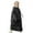 Black, variant on Xdegoge Long Quilted Jacket for Girls Boys Padded Puffer Down Jackets Full Zip Drawstring Hooded Coat Fall Winter Warm Over Knee Outerwear with Pockets Size 5-13