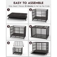 thumbnail image 3 of Petorldog 48-Inch Heavy Duty Dog Crate for Large Dogs with Lockable Wheels and Spacious Capacity, 3 of 5