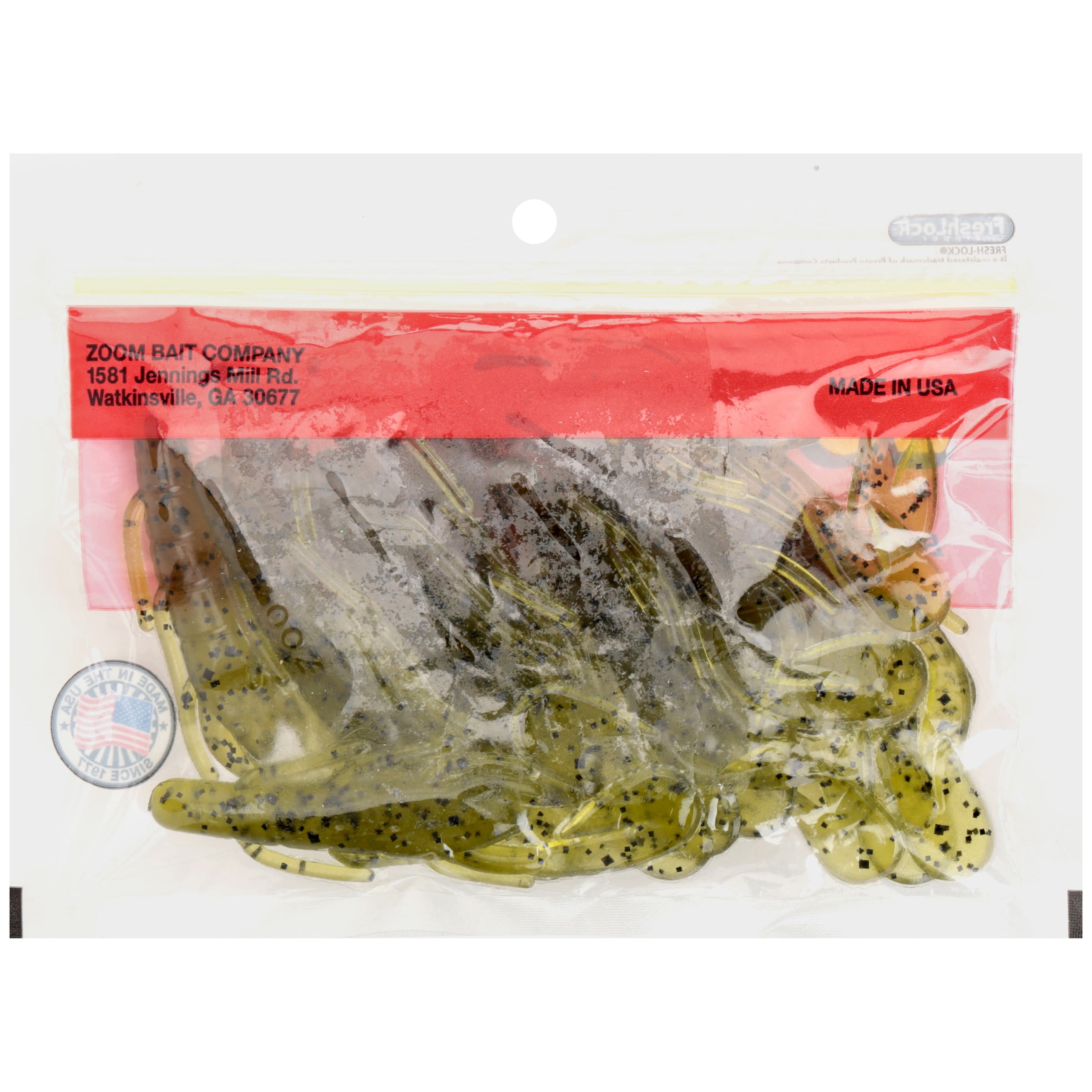 (2 pack) Zoom U-V Speed Craw 3.5'' Watermelon Seed 12pk