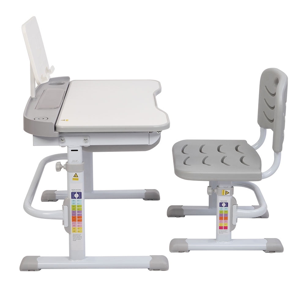 Lowestbest Children Lifting Desk,, Lifting Learning Table and Chairs Set With Reading Stand Lowestbest Children Lifting Desk,, Lifting Learning Table and Chairs Set With Reading Stand