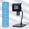 thumbnail image 3 of Riwcyla 2.4 Inch LCD Digital Microscope 1080P 1000X Magnification Portable Magnifier with 8 LED Lights for Home Lab Use, 3 of 7
