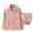 Pink, variant on IROINNID Womens Cotton Pajamas Set Winter Warm Cute Nightwear Button Down Shirt with Pants Comfy Pajamas Sets,Pink