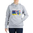 thumbnail image 1 of CafePress - I Stand With Ukraine Flag American Flag Sweatshirt - Women's Hooded Sweatshirt, 1 of 1