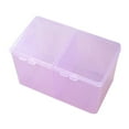 thumbnail image 3 of Stgfyxgs Cosmetic Pads Container Cotton Ball Holder Storage Container Cotton Pad Organizer 2 Compartments for Restroom Bedroom Kitchen Violet, 3 of 9