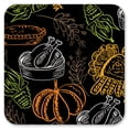 thumbnail image 2 of Vinyl Drink Coasters - Set of 4 - Thanksgiving, 2 of 3