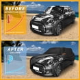 thumbnail image 4 of Funda para automóvil impermeable para todo clima, protección exterior completa contra el sol y la lluvia, con tiras reflectantes, negra para Mini Cooper 4DR, 4 of 7