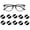 Black, variant on GIXUSIL 10Pairs Eyeglass Nose Pads, Nose Pads Silicone Cushions,Black Air Bag Soft Silicone Anti-Slip Adhesive Nose Pad for Full Plastic Frames Sunglasses Reading Glasses