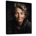thumbnail image 2 of Designart "Biographical Bronze Woman" Fashion Woman Floater Framed Wall Art Living Room, 2 of 5
