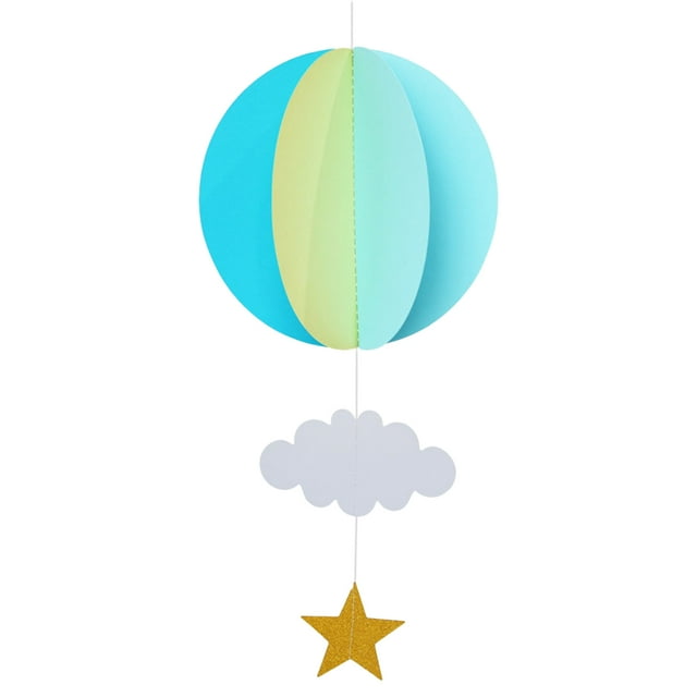 pitrice Guirlande de Ballons en Papier Fleur Drapeau+55cm 21 Pouces