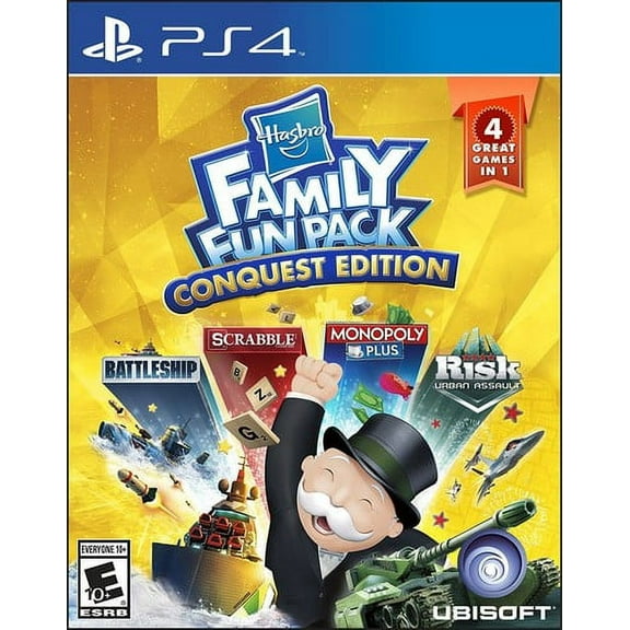 Hasbro Family Fun Pack: Conquest edition, Ubisoft, PlayStation 4, 887256024598