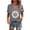 ZB Grey, variant on Womens T Shirts V Neck Short Sleeve DAndelion Print Loose Fit Tops Casual Wear Womens Tees Dark Green S