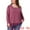 Fuchsia, variant on Women's Plus Square Neck Lace Hem Blouse 2X Fuchsia