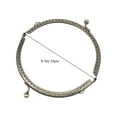 thumbnail image 2 of MasteelfCA 1pc Purse Metal Frame Vintage Semicircle Coin Bag Clasp Lock Handle Bag Handle, 2 of 7