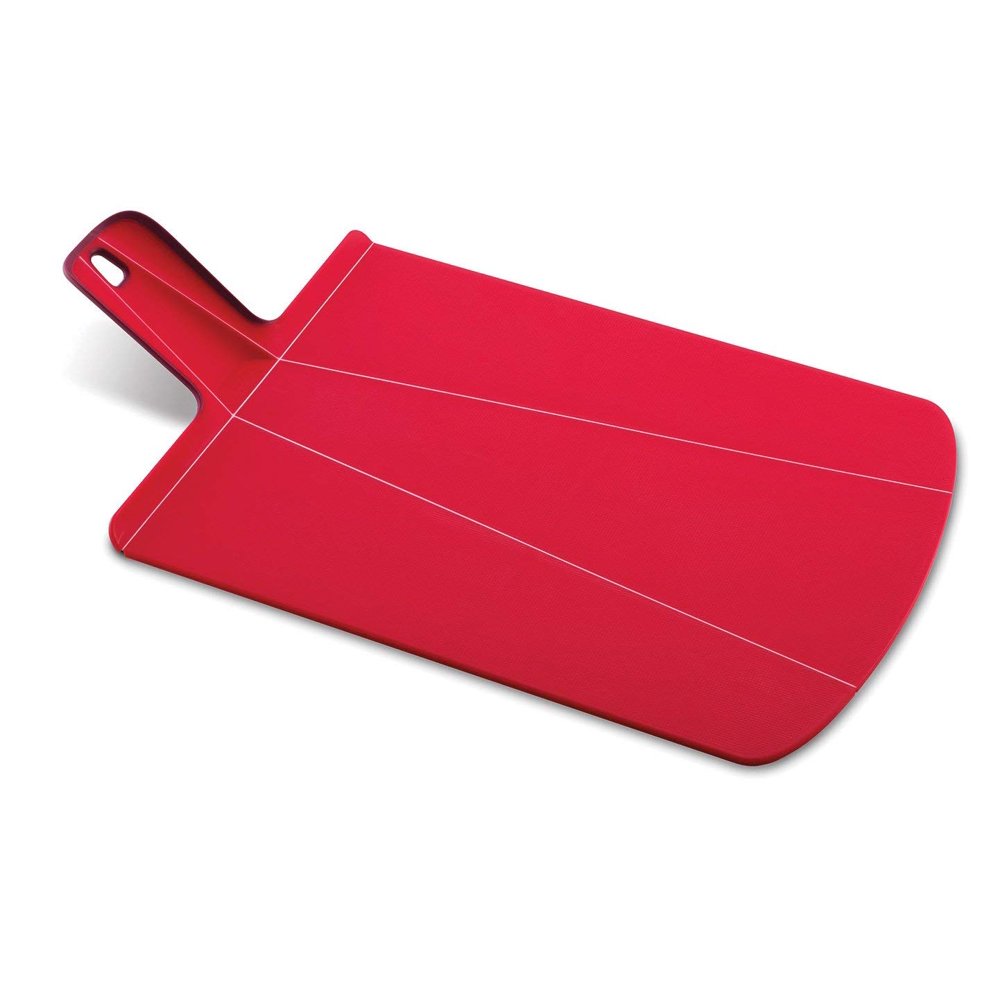Joseph Joseph Chop2Pot Plus, Folding Cutting Board, Small Red