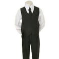 thumbnail image 5 of Infant Toddler Boys 6pc  Wedding Formal Tuxedo Suit Black extra Red Necktie S-20, 5 of 6