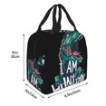 thumbnail image 2 of KLL Hungry Tyrannosaurus Print Insulated Lunch Bag Women, Reusable Cute Tote Lunch Box for Adult & Men, Leakproof Cooler Lunch Bags for Work Office Travel Picnic, 2 of 5