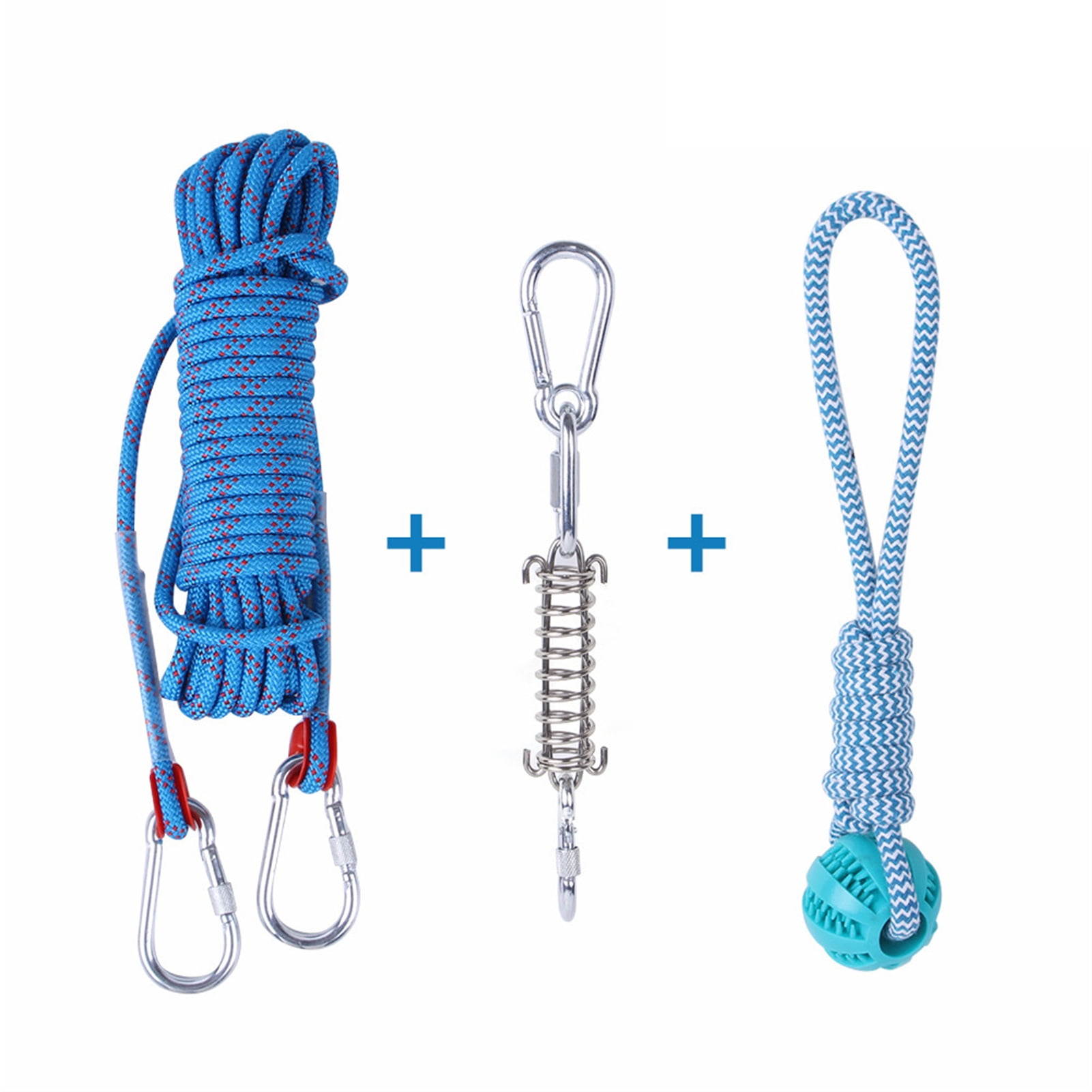 Spring Pole Dog Rope Toys Dog Outdoor Bungee Hanging Toy kit for Dogs ...
