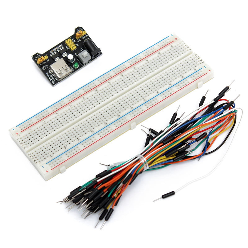 MB102 Micro USB Power Supply 830 Solderless PCB Breadboard+65PCS Jump Cable Wire