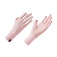 thumbnail image 1 of Guantes de protección solar para mujer, pantalla táctil, verano, antideslizantes, finos, bloqueador solar. Rosa, 1 of 9