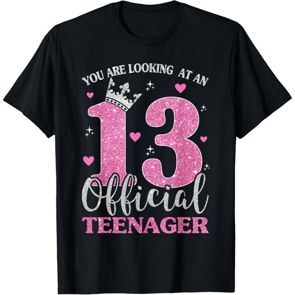 Official Teenager 13 Years Old Cute 13th Birthday Boys Girl T-Shirt mens t shirt,black,women,funny,misfits,men,journey
