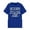 Blue, variant on Women's T-Shirts Summer Tops Graphic Print Short Sleeve T Shirt Casual Crew Neck Tee Soft Blended Top for Everyday Wear