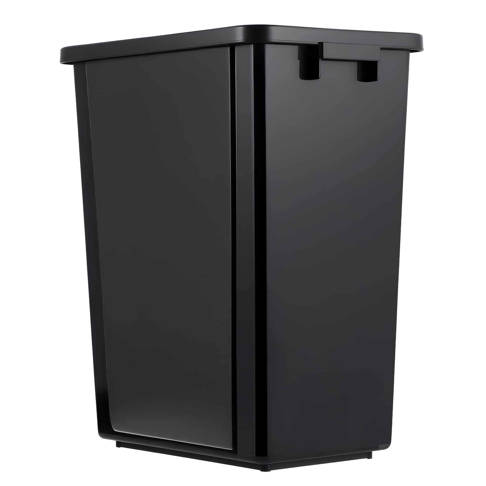 12Pcs Indoor Trash Can without Lid 10.25-Gallon Desk Side Wastebasket Black Garbage Can Fits Under Desk/Sink/Cabinet for Home Office Kitchen Use