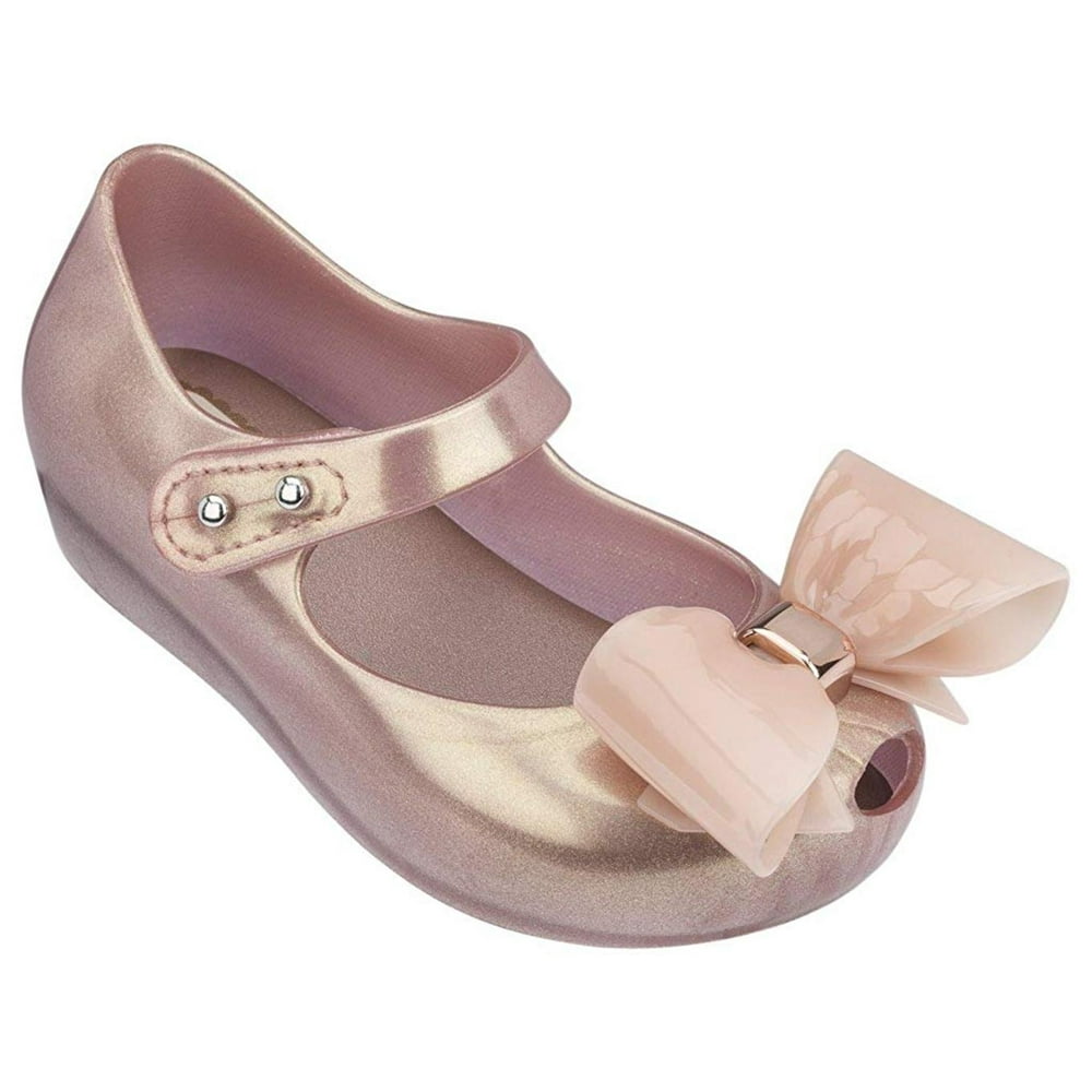 Mini Melissa - mini melissa womens mini ultragirl bow iii (toddler/little kid) metallic pink 9
