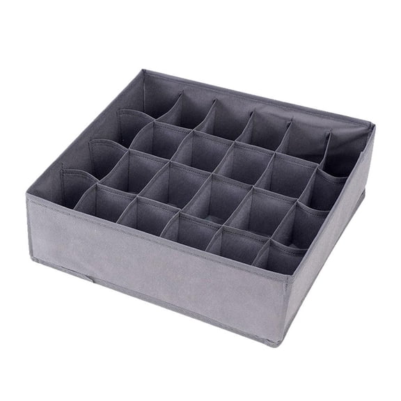 Non Woven Fabric Underwear Storage Box with Partition Design, Dustproof and Moisture - proof, Stackable for Home Use