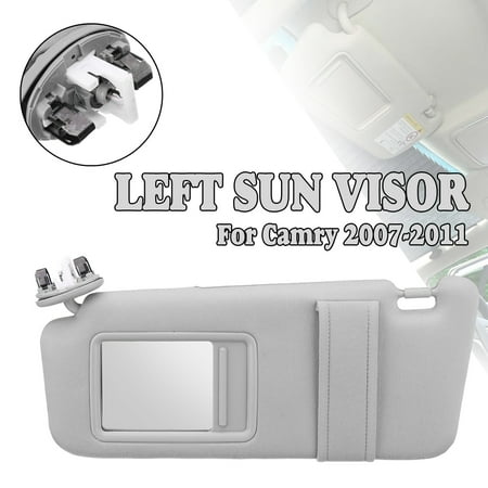 Driver Sun Visor Sun Visor Day and Night Anti-glare Car Shade Sun Visor Shield Extension Extend Driving Window Sunshine for 2007-2011 Toyota Camry Driver Side With Sunroof and Light Left ()