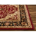 thumbnail image 3 of Noble Medallion Red Green Ivory Light Blue Black Persian Floral Oriental Formal Traditional Area Rug Shed Free Modern Contemporary Transitional Soft Living Dining Room Rug, 3 of 7