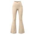 thumbnail image 4 of Mnyotv Athletic Flared Yoga Pants Girls Sports Wide Leg Sweatpants Fall Clothes High Wasited Trousers with Pockets Size 7-8Y, 4 of 5