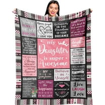 Daughter Gifts from Mom Dad, Birthday Gift for Daughter, Daughters Birthday Gifts Idea, Daughters Blanket
