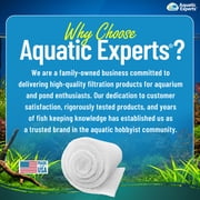 Aquatic Experts - FilterFirst Aquarium Filter Pad Media Roll Crystal Clear Water, 12 by 72 x .75