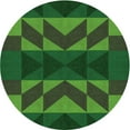 thumbnail image 1 of Ahgly Tapis Rond Lavable en Machine Intérieur Transitionnel Vert Forêt Foncé, 3 Pieds Rond, 1 of 7