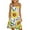 Yellow, variant on YunPes Girls Dress Summer Sleeveless Comfortable Casual Dress Floral Print Children's Wear Vest Dress with Pockets Kid Rompers for Girls
