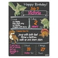 thumbnail image 3 of Cohas Dinosaur Theme Birthday Milestone Chalkboard, 15 by 20 inches, No Marker, 3 of 8