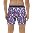 thumbnail image 4 of Rateoe Skull cartoon flower Print Men’s Underwear Boxer Briefs Soft Comfortable Underwear Boxer Briefs, Long Leg Briefs,Anti-chafing Boxer Briefs, 4 of 7