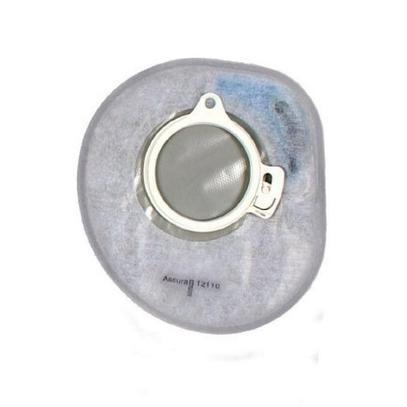 Assura Filtered Ostomy Pouch, Two-Piece System, 7 Inch Length, Midi, Opaque, Closed End, Red Code, 30 Count