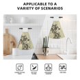 thumbnail image 4 of Kdxio Vintage Floral Hand Towel with Loop Hanging Towel Absorbent Tie Towels for Kitchen Tea Bar Bathroom Decor, 4 of 7