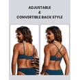 thumbnail image 5 of CRZ YOGA Scoop Neck Bikini Tops for Women Padded Adjustable Spaghetti Straps Bathing Swimsuit, 5 of 7